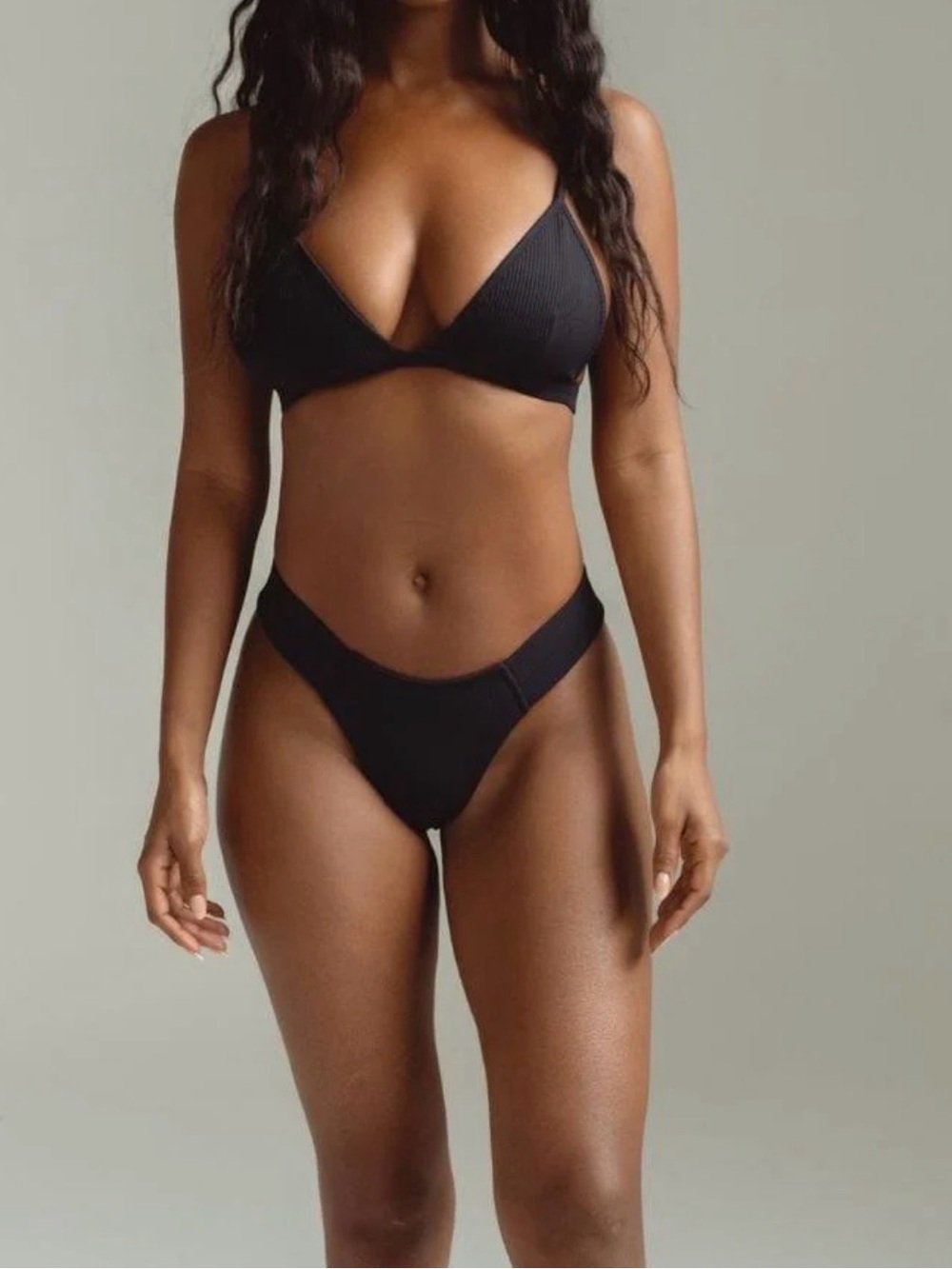 Montce Uno Bikini Bottom | Black Rib - Picture 9 of 14